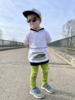 Bügelbild - "Sportwagen Grün" - SET